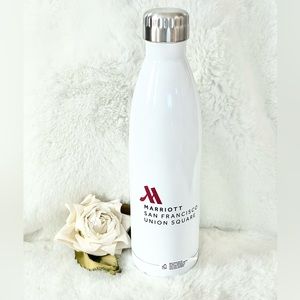 New with tags LARGE STAINLESS STEELE DRINKING CUP w/CAP “SAN FRANCISCO” white w/